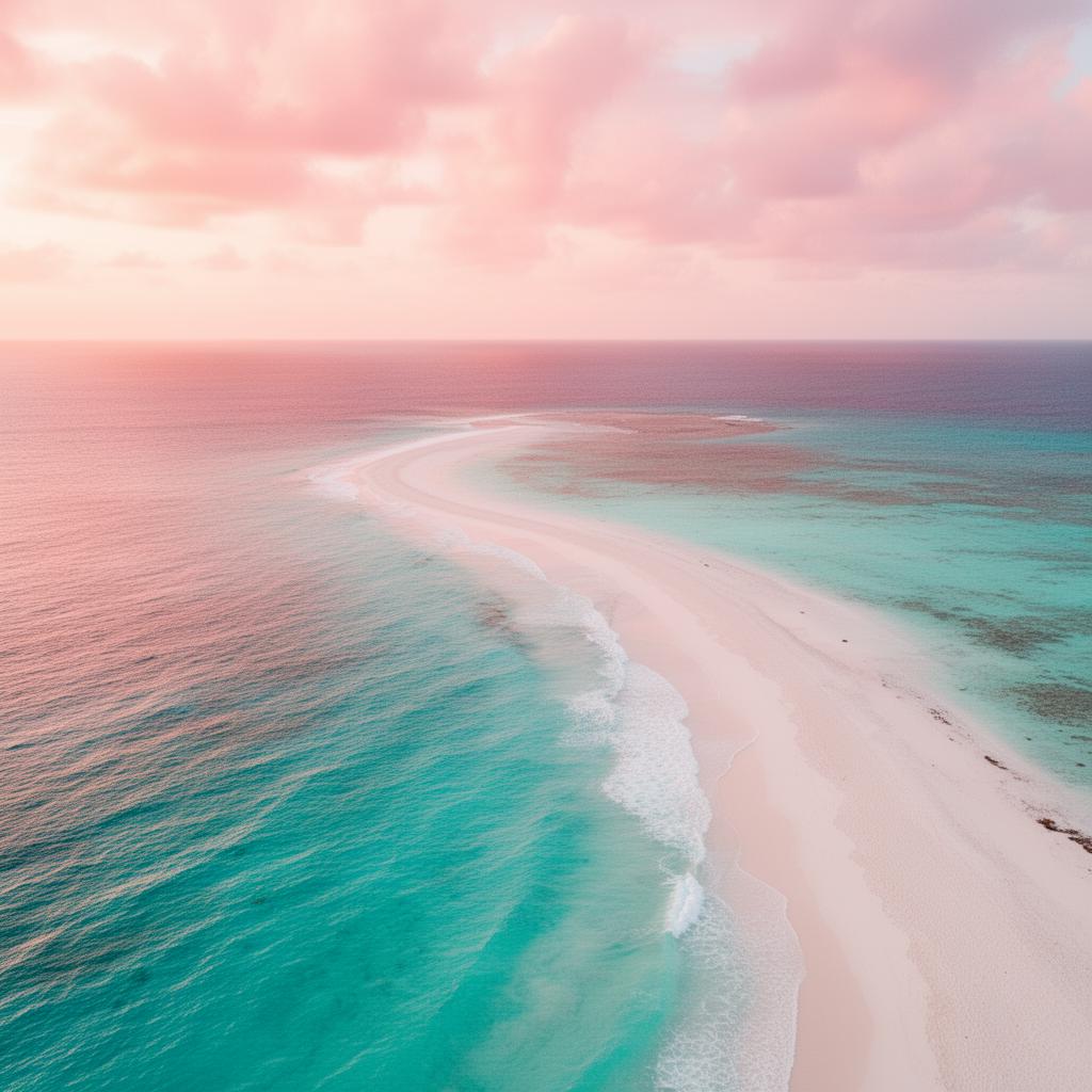 Curaçao kust bij zonsopkomst